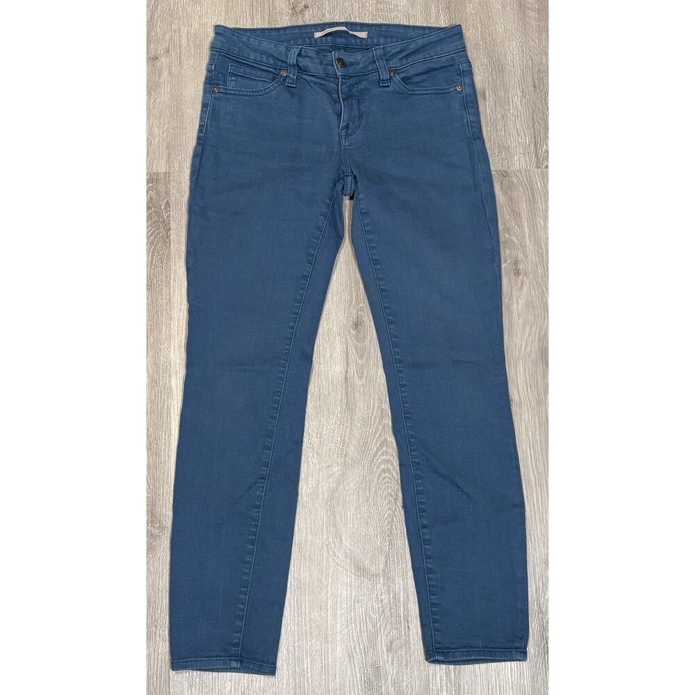 Vince Women's Jean Size 26 Glacier Blue Crop Skinny‎ Ankle Designer Preppy